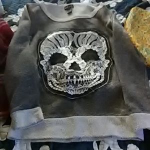 Wet Seal Sugar Skull Sweatshirt